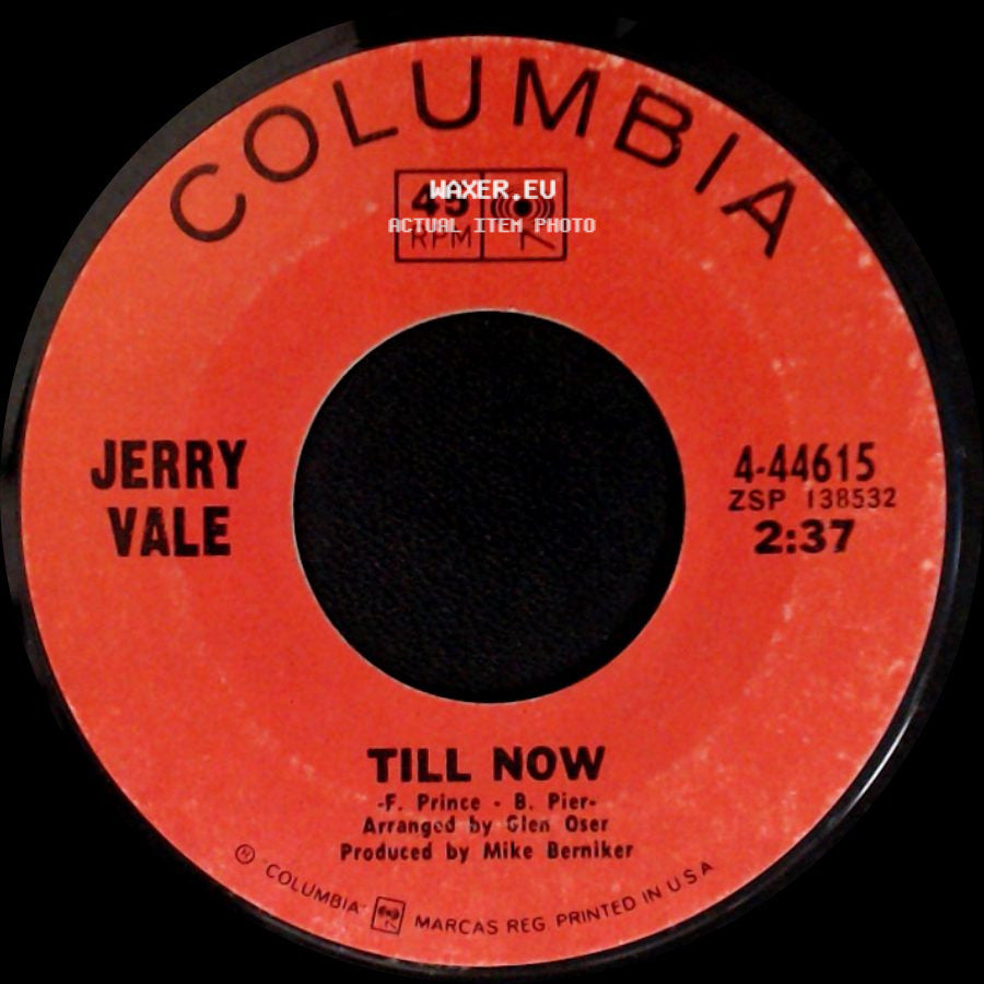 Jerry Vale - That Girl Would Be So Pretty / Till Now side B