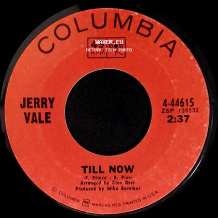 Jerry Vale - That Girl Would Be So Pretty / Till Now side B