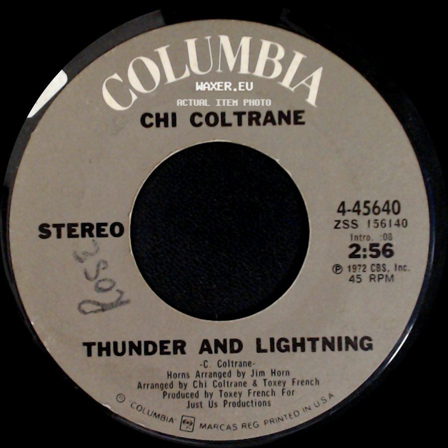 Chi Coltrane - Thunder And Lightning / Time To Come In side A