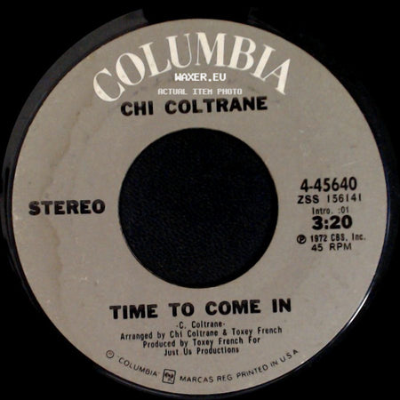 Chi Coltrane - Thunder And Lightning / Time To Come In side B