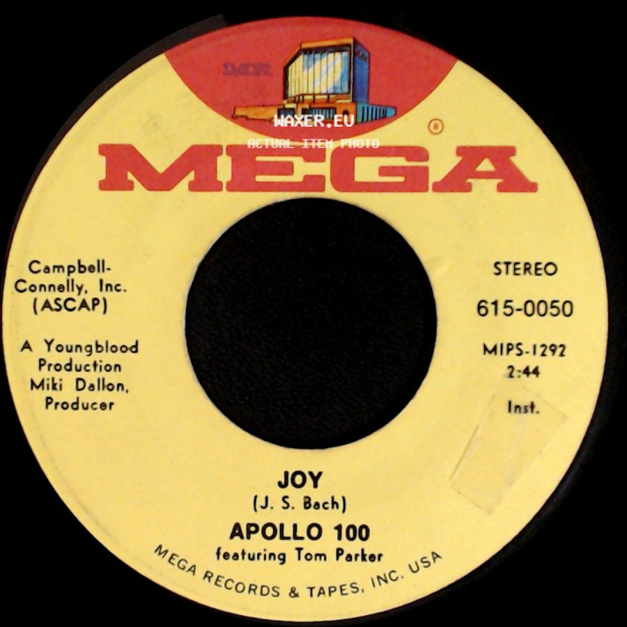 Apollo 100 Featuring Tom Parker - Joy / Excercise In A Minor side A