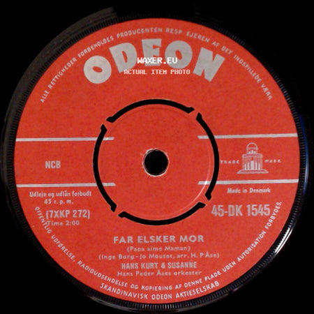 Hans Kurt & Susanne / Hans Kurt - Far Elsker Mor (Papa Aime Maman) / Den Lille Trommesla'r (The Little Drummerboy) side A