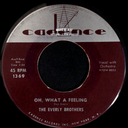 The Everly Brothers - '('til) I Kissed You / Oh, What A Feeling side B