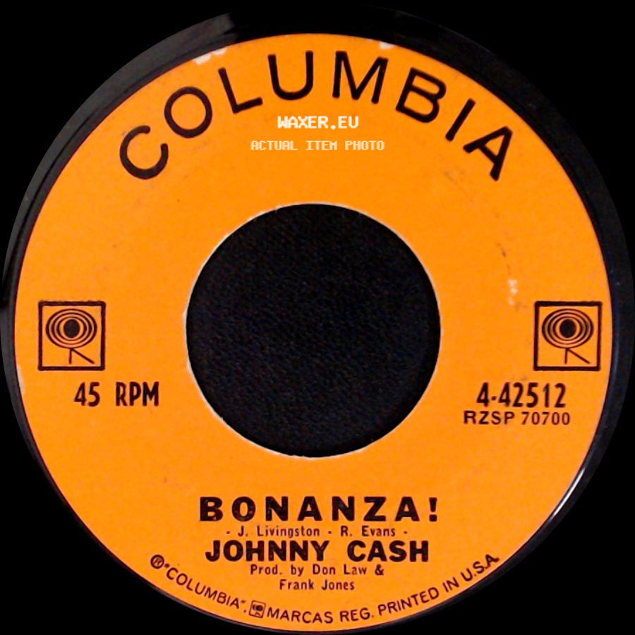 Johnny Cash - Bonanza! / Pick A Bale O' Cotton side A