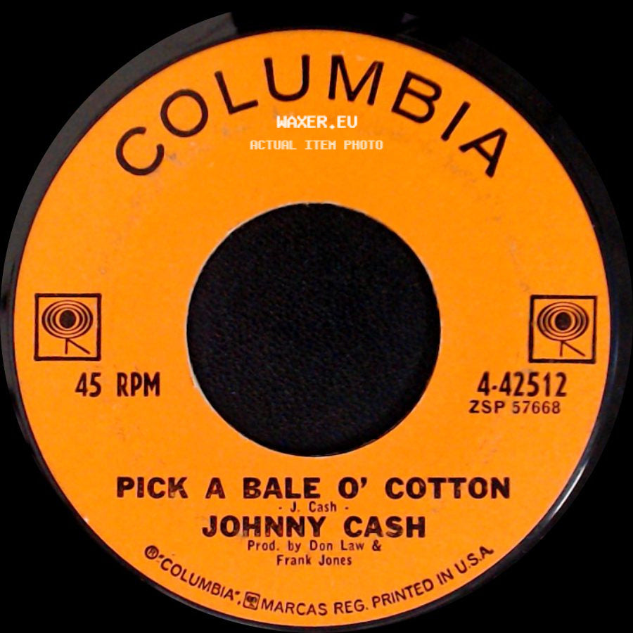 Johnny Cash - Bonanza! / Pick A Bale O' Cotton side B