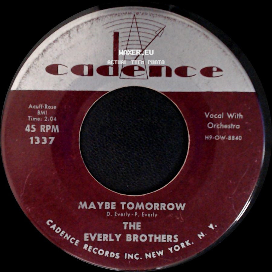 The Everly Brothers - Wake Up Little Susie / Maybe Tomorrow side B