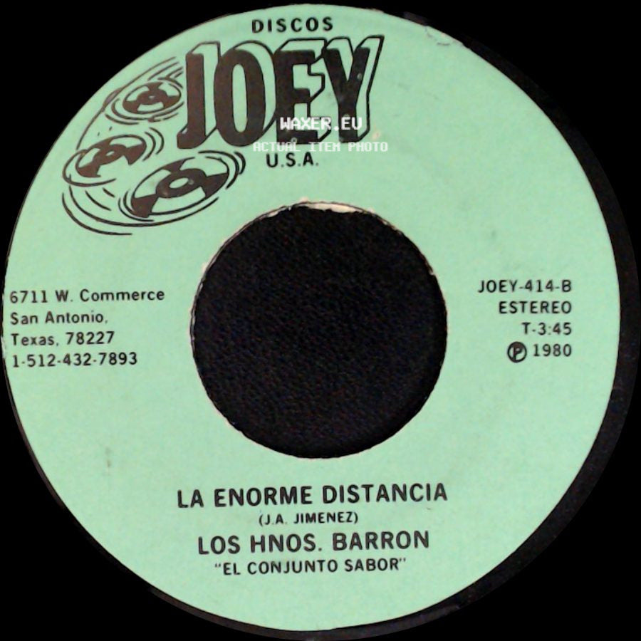 Los Hnos. Barron - Fiesta Navideña / La Enorme Distancia side B