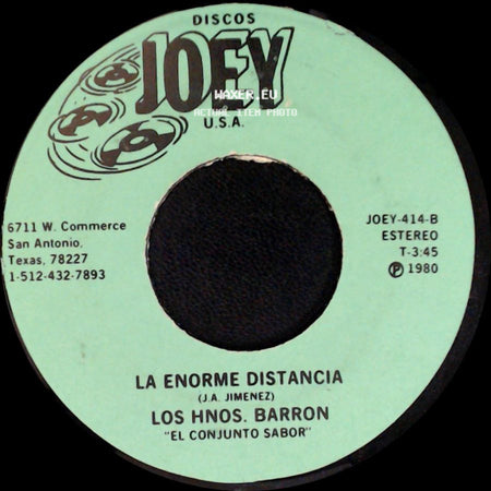 Los Hnos. Barron - Fiesta Navideña / La Enorme Distancia side B