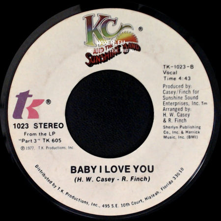 Kc And The Sunshine Band - Keep It Comin' Love / Baby I Love You side B