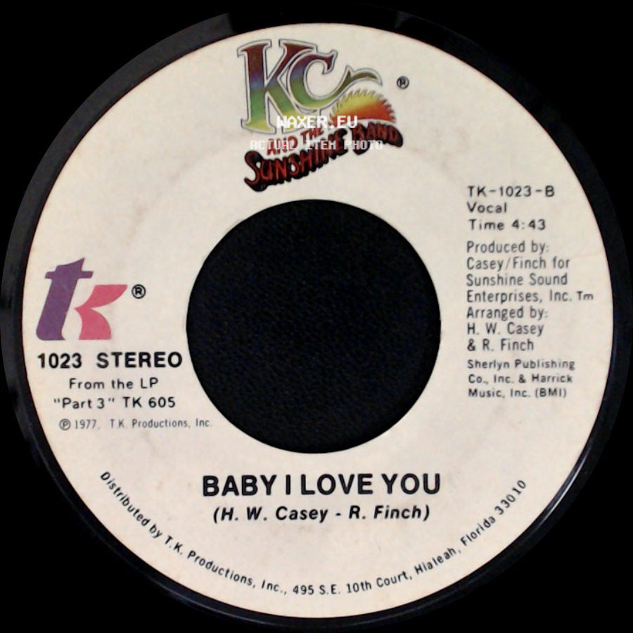 Kc And The Sunshine Band - Keep It Comin' Love / Baby I Love You side B
