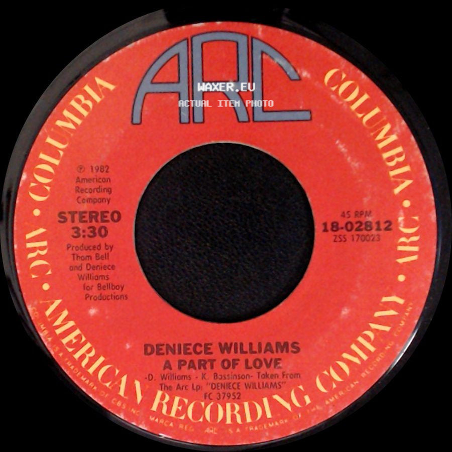 Deniece Williams - A Part Of Love / It's Gonna Take A Miracle side A
