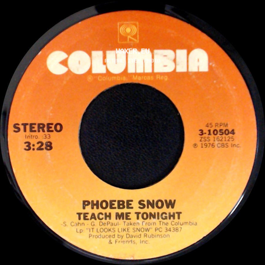 Phoebe Snow - Teach Me Tonight / Autobiography (Shine, Shine, Shine) side A
