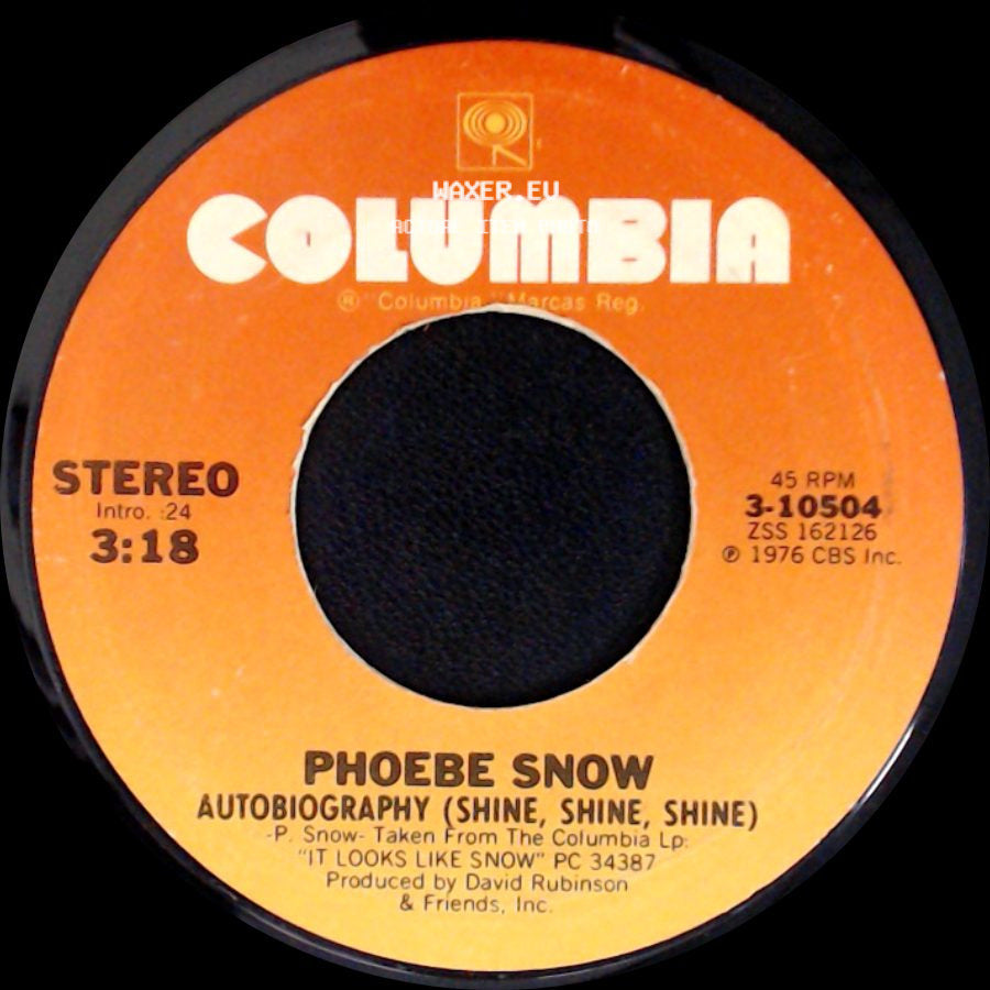 Phoebe Snow - Teach Me Tonight / Autobiography (Shine, Shine, Shine) side B