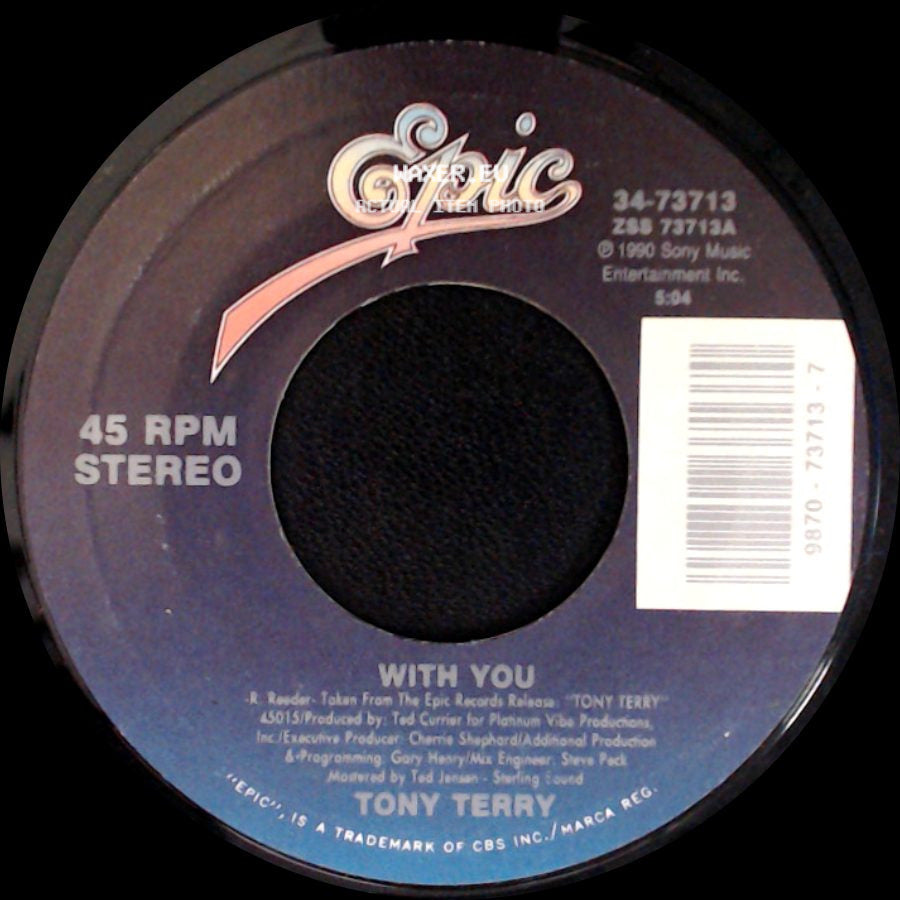 Tony Terry - With You / Head Over Heels side A
