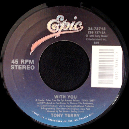 Tony Terry - With You / Head Over Heels side A
