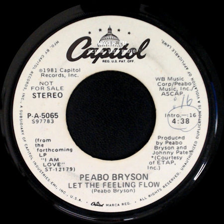 Peabo Bryson - Let The Feeling Flow / Let The Feeling Flow side A