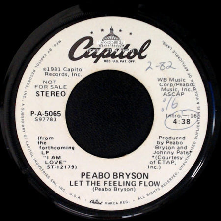 Peabo Bryson - Let The Feeling Flow / Let The Feeling Flow side B