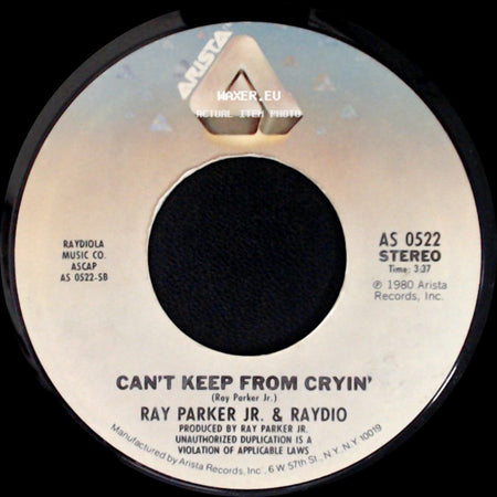Ray Parker Jr. & Raydio - Can't Keep From Cryin' / For Those Who Like To Groove side A