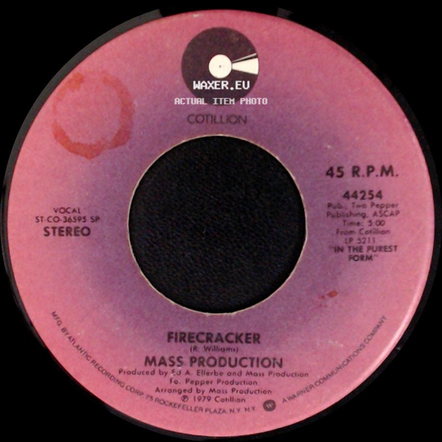 Mass Production - Firecracker / With Pleasure side A