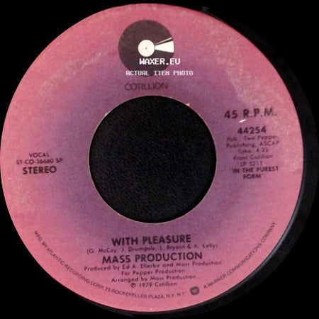 Mass Production - Firecracker / With Pleasure side B