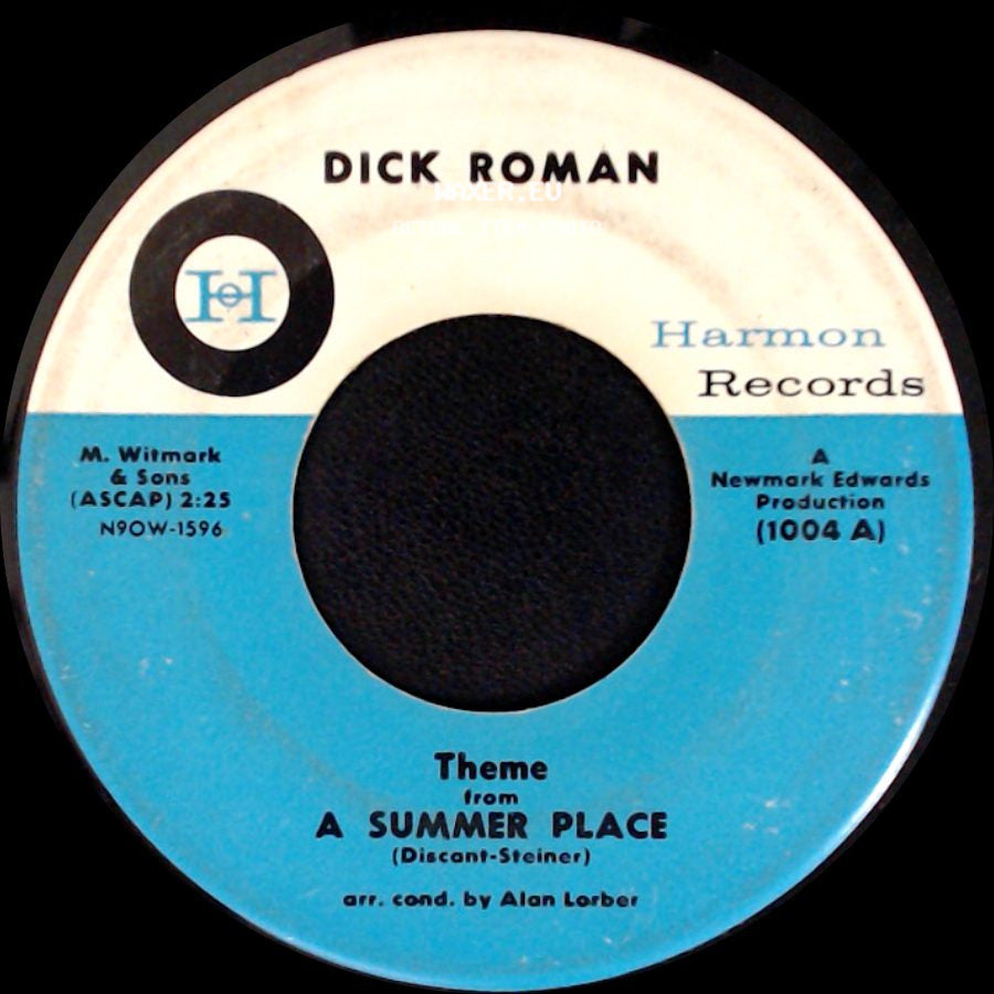Dick Roman - Butterfly / Theme From A Summer Place side B