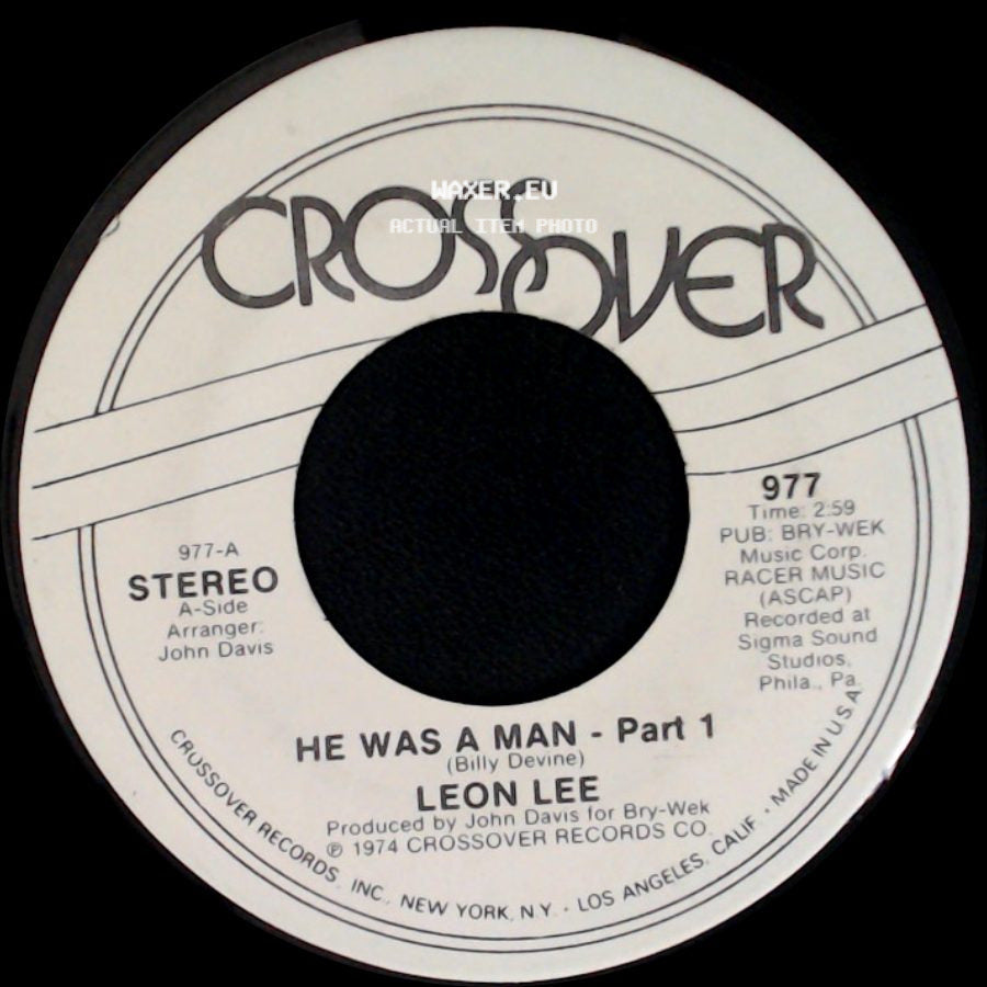 Leon Lee - He Was A Man-Part 11 / He Was A Man - Part 1 side B