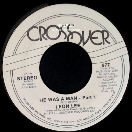 Leon Lee - He Was A Man-Part 11 / He Was A Man - Part 1 side B