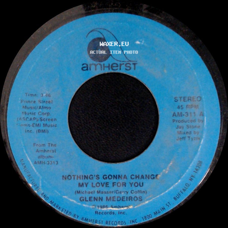 Glenn Medeiros - Nothing's Gonna Change My Love For You / Nothing's Gonna Change My Love For You (Instrumental Mix) side A