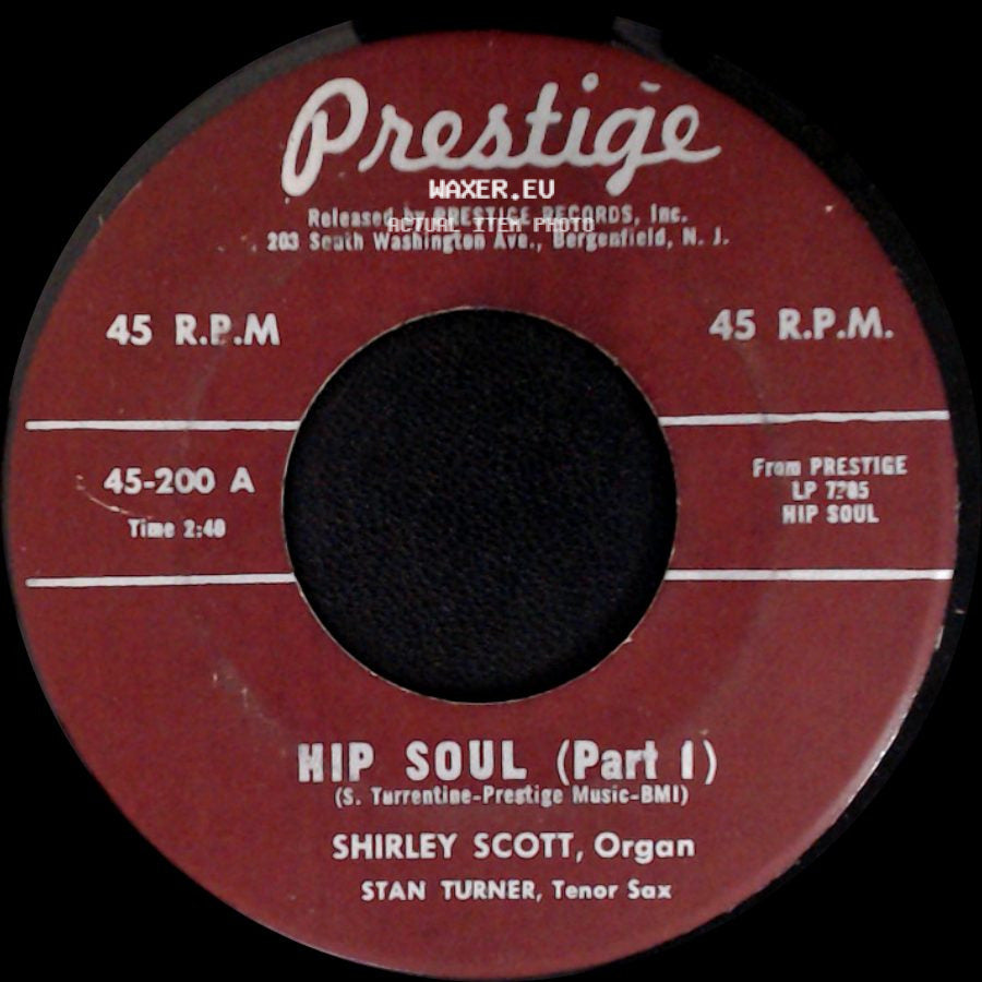 Shirley Scott, Organ - Hip Soul (Part 1) / Hip Soul (Part 2) side A