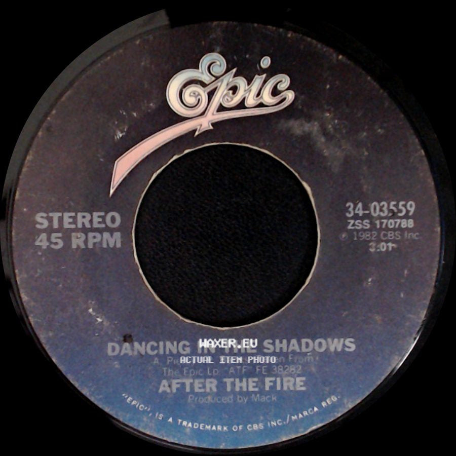 After The Fire - Dancing In The Shadows / Der Kommissar side A