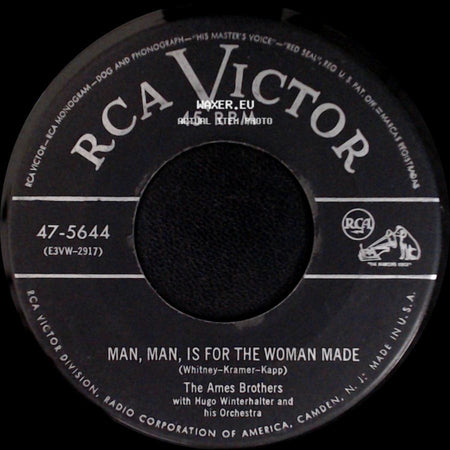 The Ames Brothers - The Man With The Banjo / Man, Man, Is For The Woman Made side B