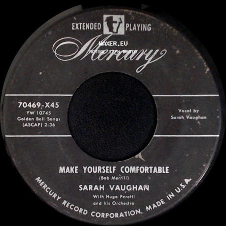 Sarah Vaughan - Idle Gossip / Make Yourself Comfortable side B
