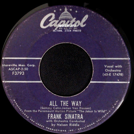 Frank Sinatra - All The Way / Chicago side A