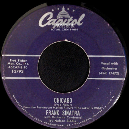 Frank Sinatra - All The Way / Chicago side B
