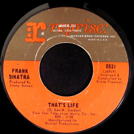 Frank Sinatra - The September Of My Years / That's Life side B