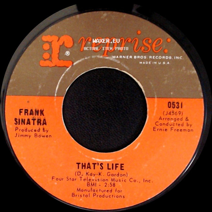 Frank Sinatra - The September Of My Years / That's Life side B