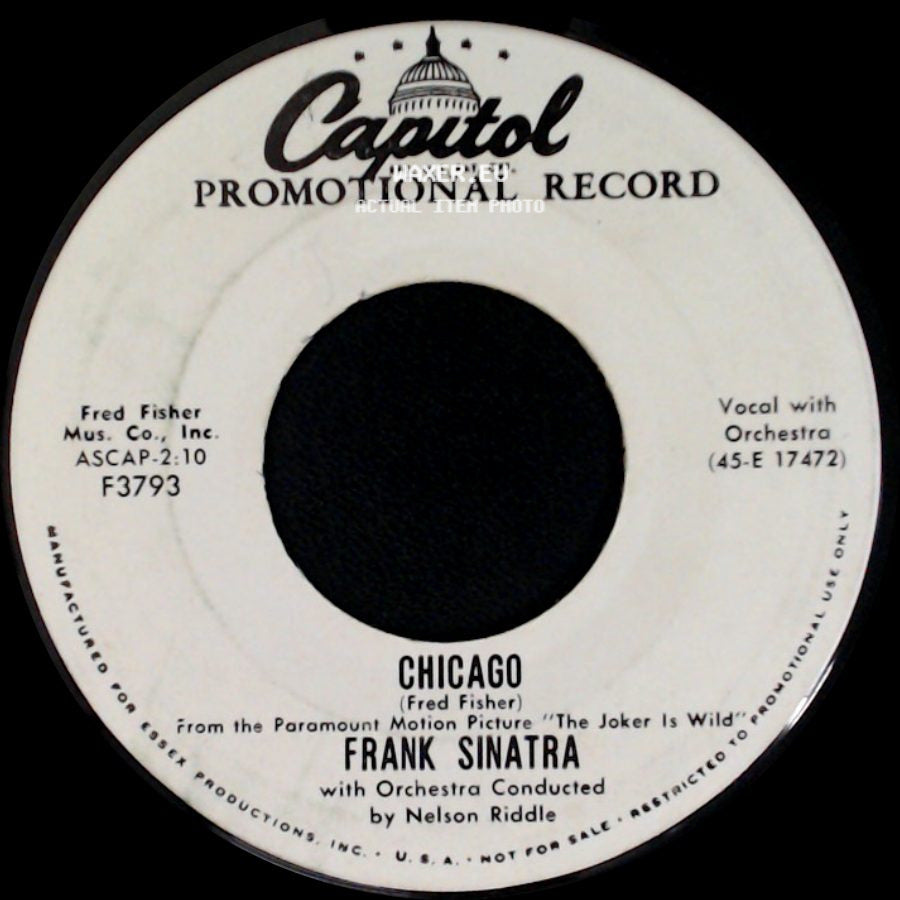 Frank Sinatra - All The Way / Chicago side B