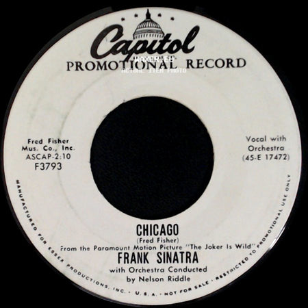 Frank Sinatra - All The Way / Chicago side B