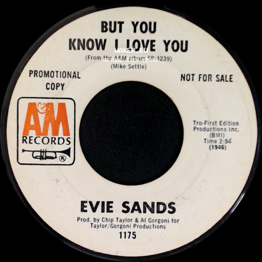 Evie Sands - But You Know I Love You / Maybe Tomorrow side A