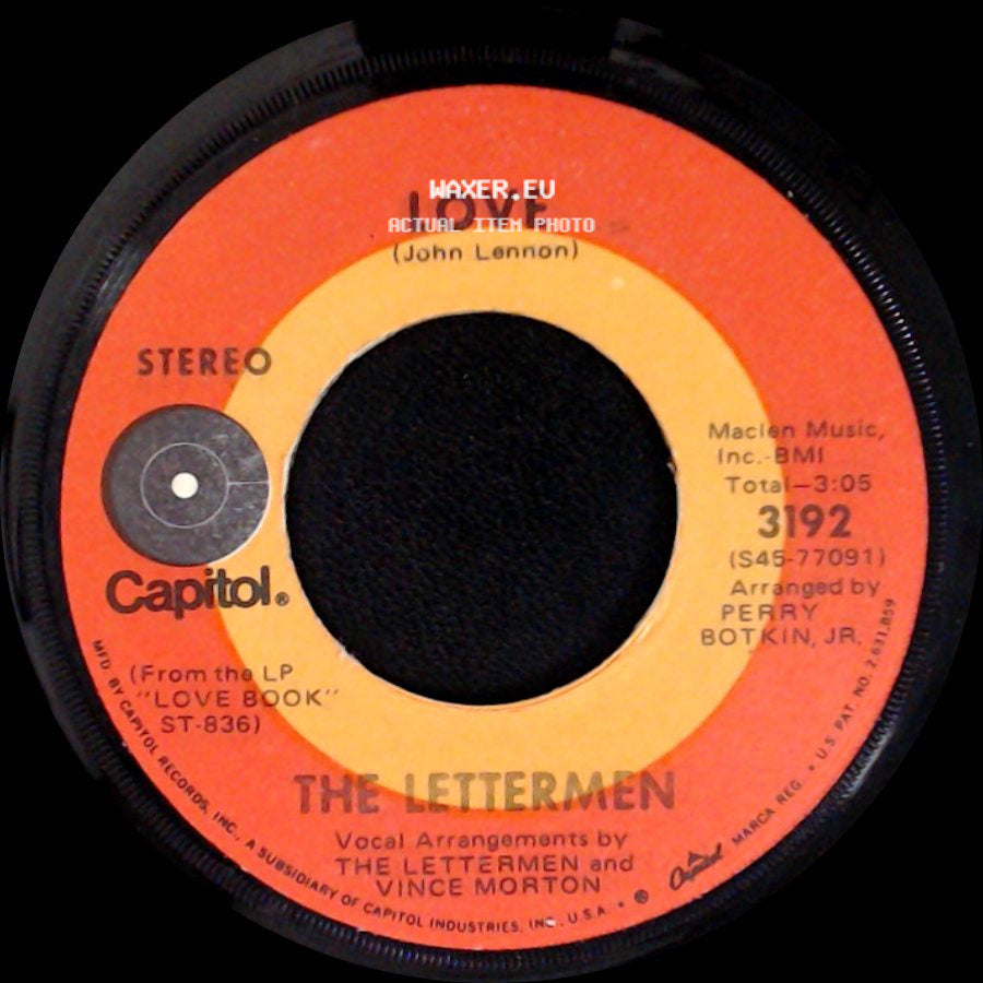 The Lettermen - Love / Maybe Tomorrow (The Corporation) side A