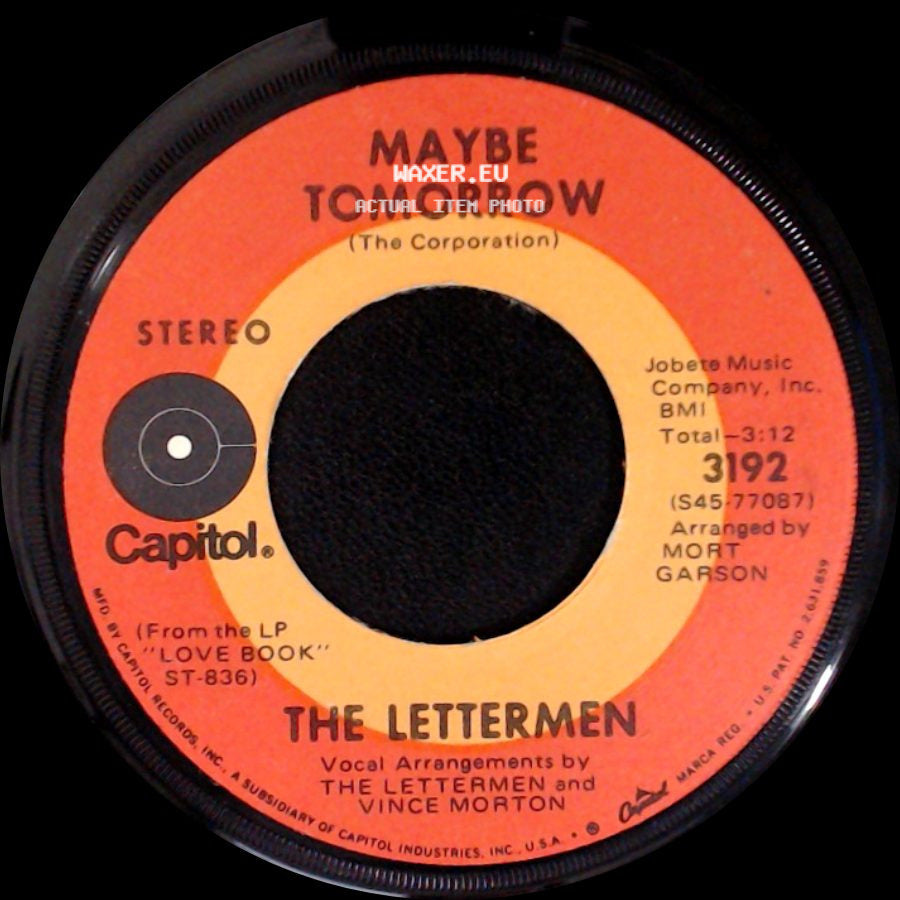 The Lettermen - Love / Maybe Tomorrow (The Corporation) side B