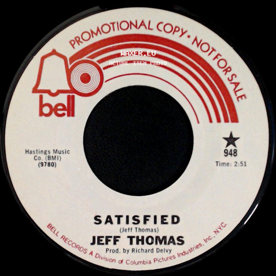 Jeff Thomas - Satisfied / Bad Day This Year side A