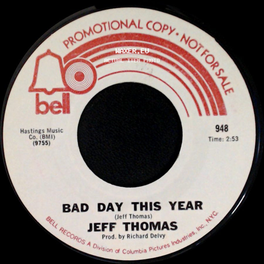 Jeff Thomas - Satisfied / Bad Day This Year side B
