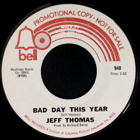 Jeff Thomas - Satisfied / Bad Day This Year side B