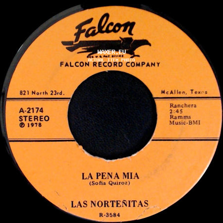 Las Norteñitas - La Pena Mia / Un Clavo Para Mi Cruz side A