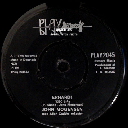 John Mogensen - Fut I Fejemøjet / Erhard! side B