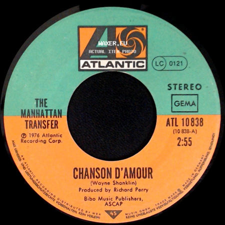 The Manhattan Transfer - Chanson D'amour / Helpless side A
