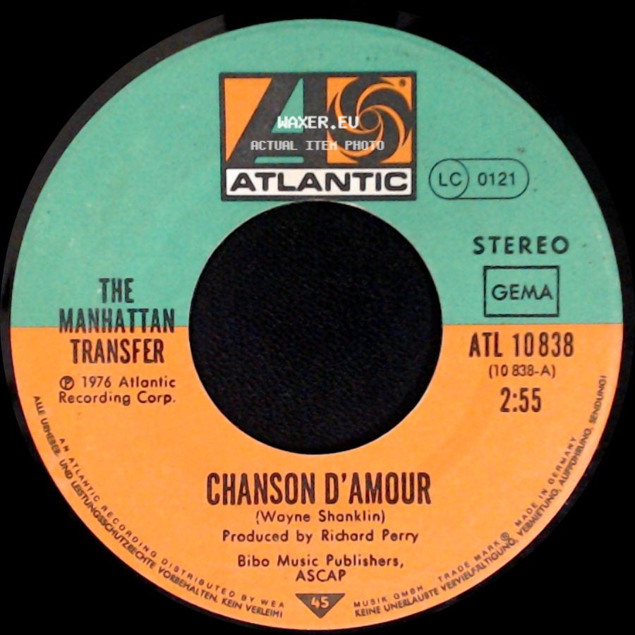 The Manhattan Transfer - Chanson D'amour / Helpless side A