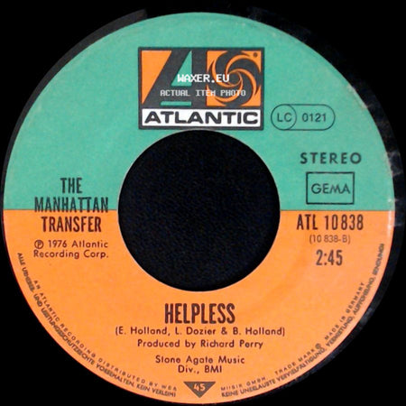 The Manhattan Transfer - Chanson D'amour / Helpless side B