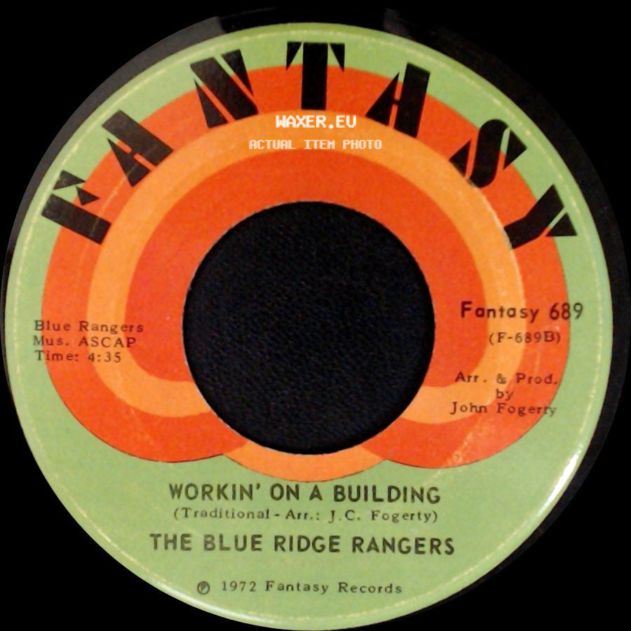 The Blue Ridge Rangers - Workin' On A Building / Jambalaya (On The Bayou) side A